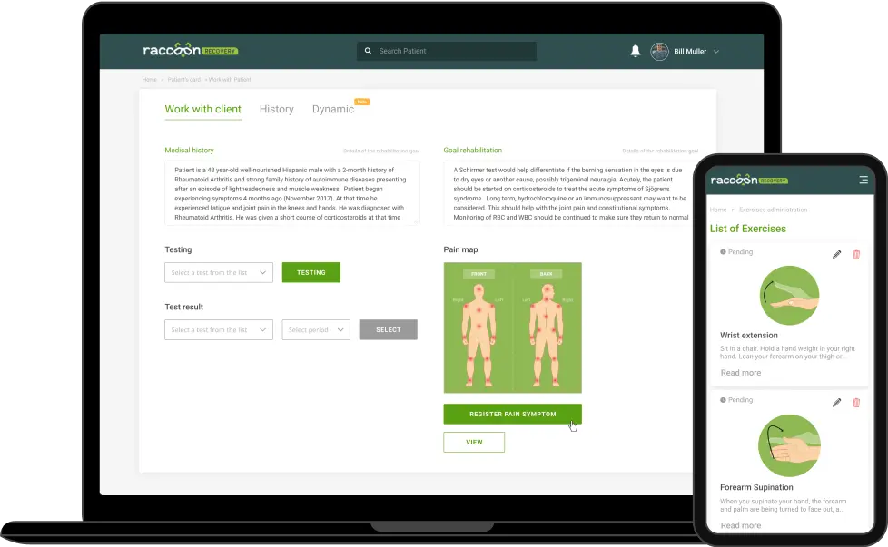 Healthcare product design for Racoon Recovery