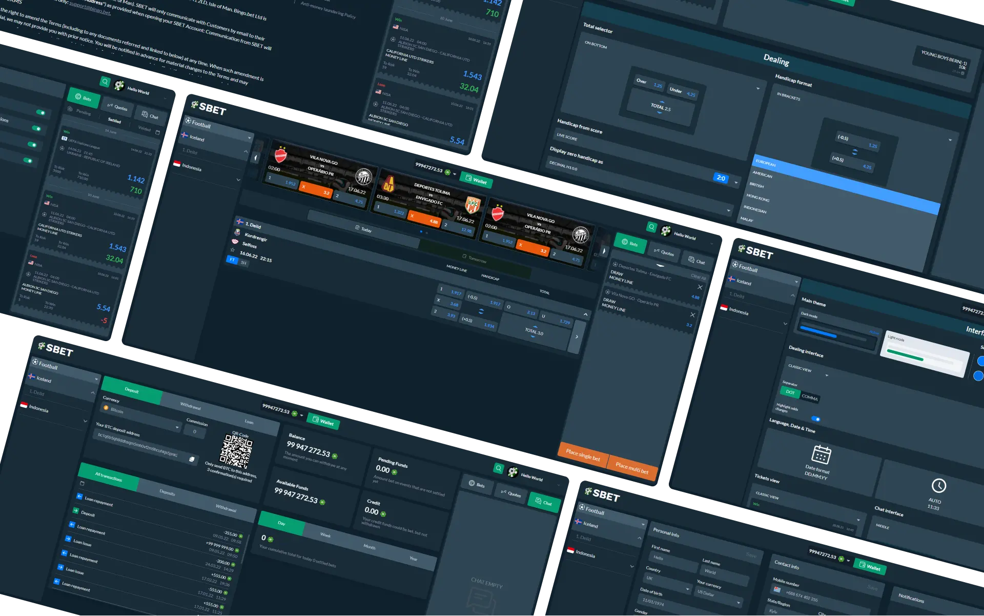 sports platform big screen