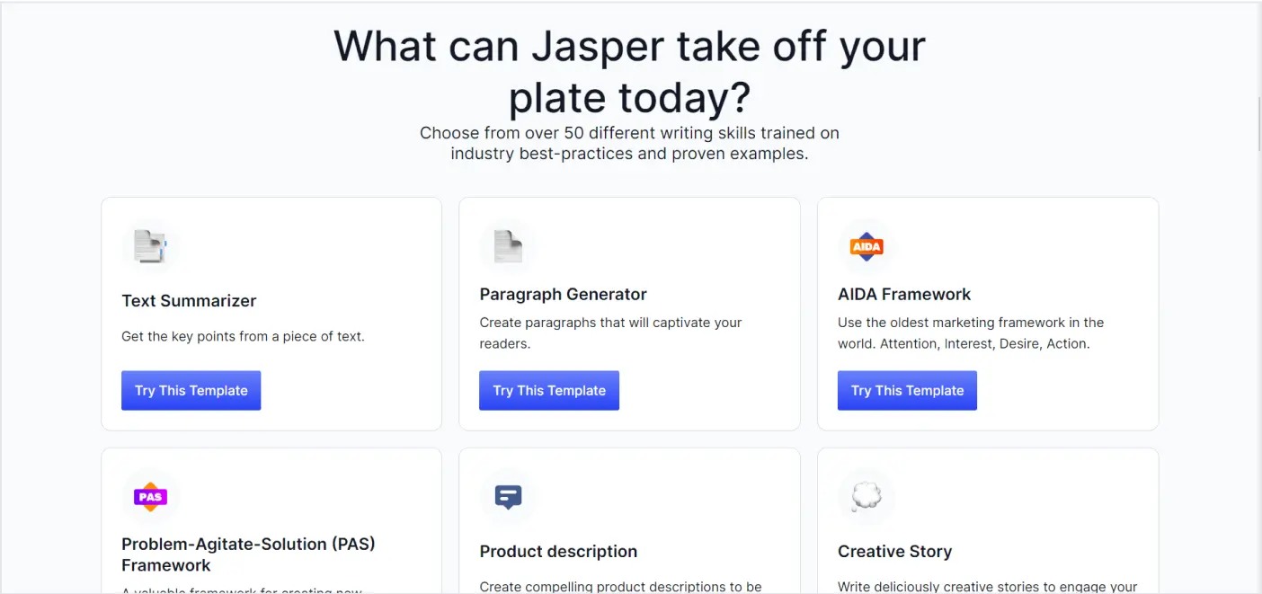 copywriting tool Jasper