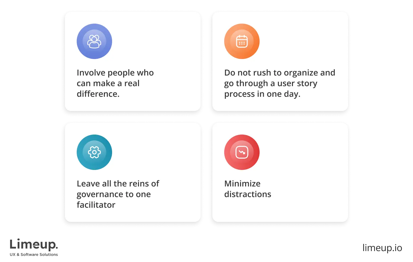 Limeup hints for better user story mapping