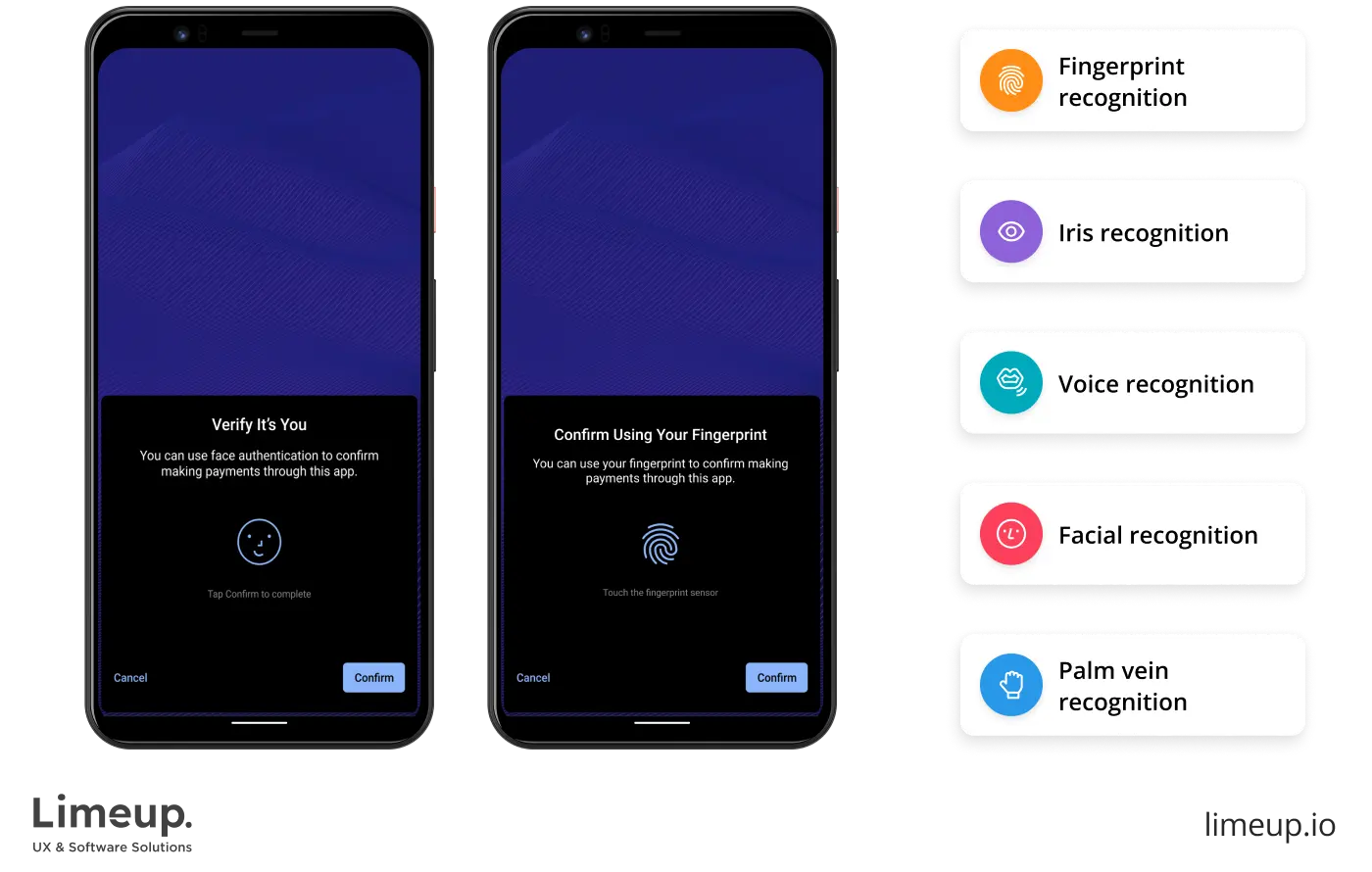 Types of biometric authentication