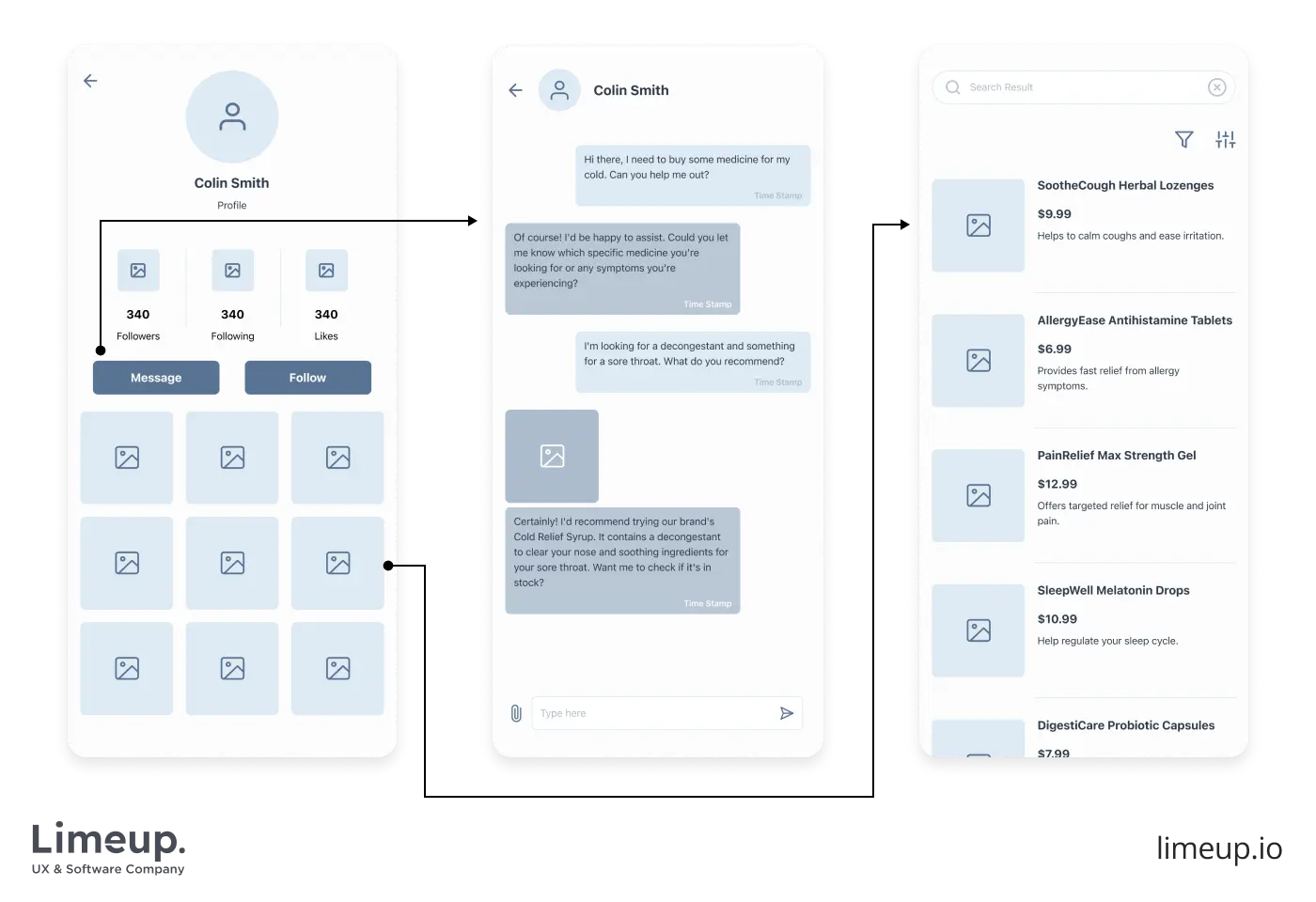Low-fidelity prototype example