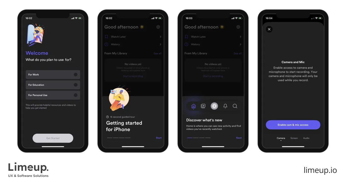 User onboarding examples