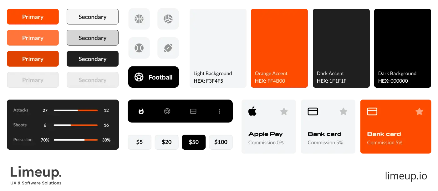 sports betting visual design