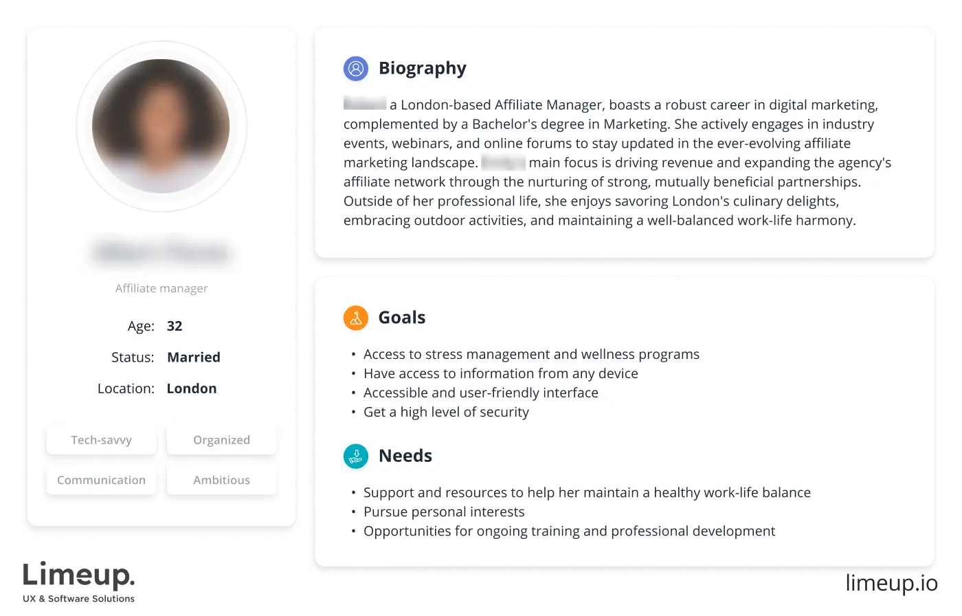 User Persona example
