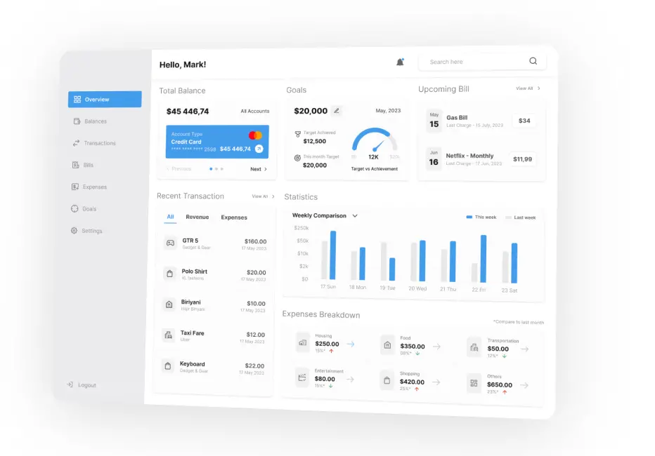 Custom financial software development