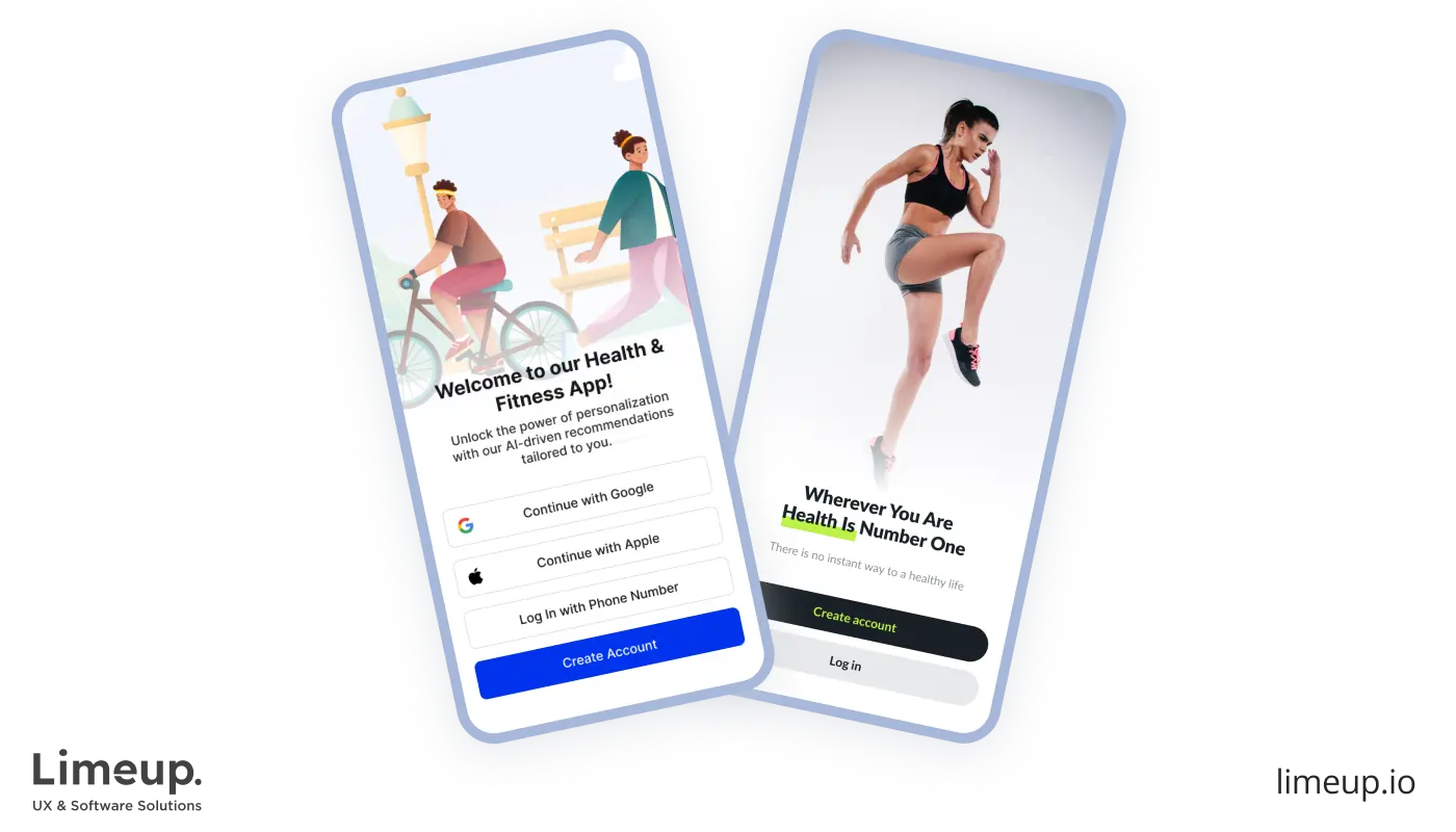 Authorization screens examples