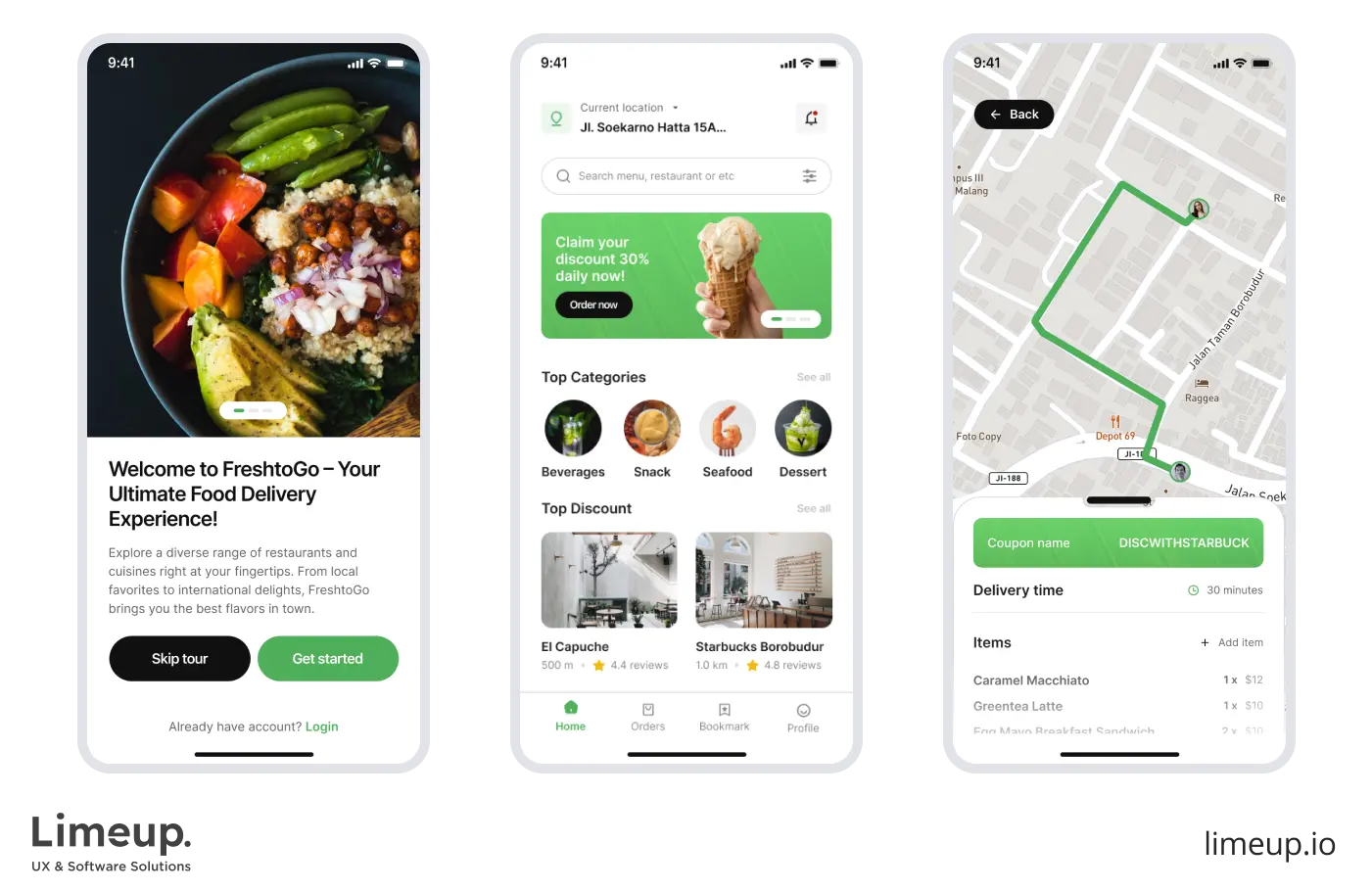 Example of the user friendly navigation