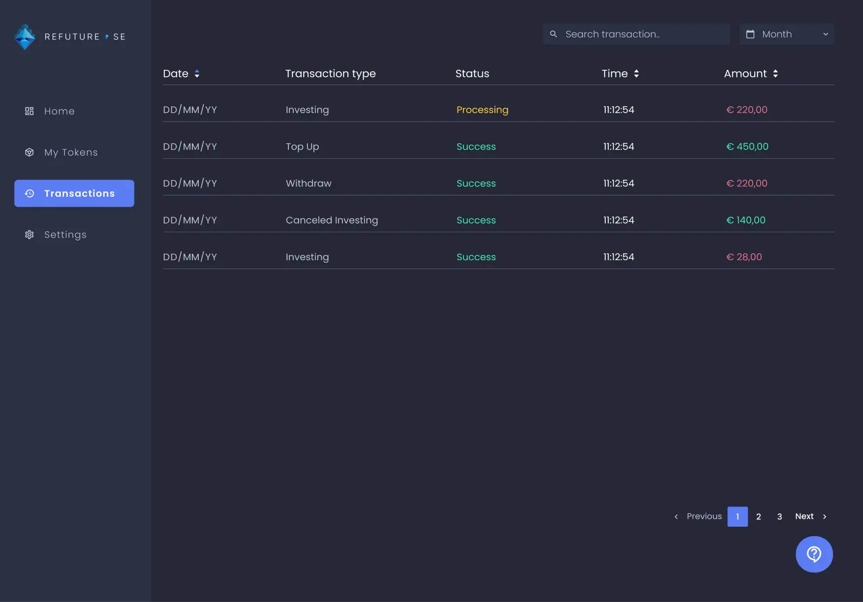 Refuture Transactions