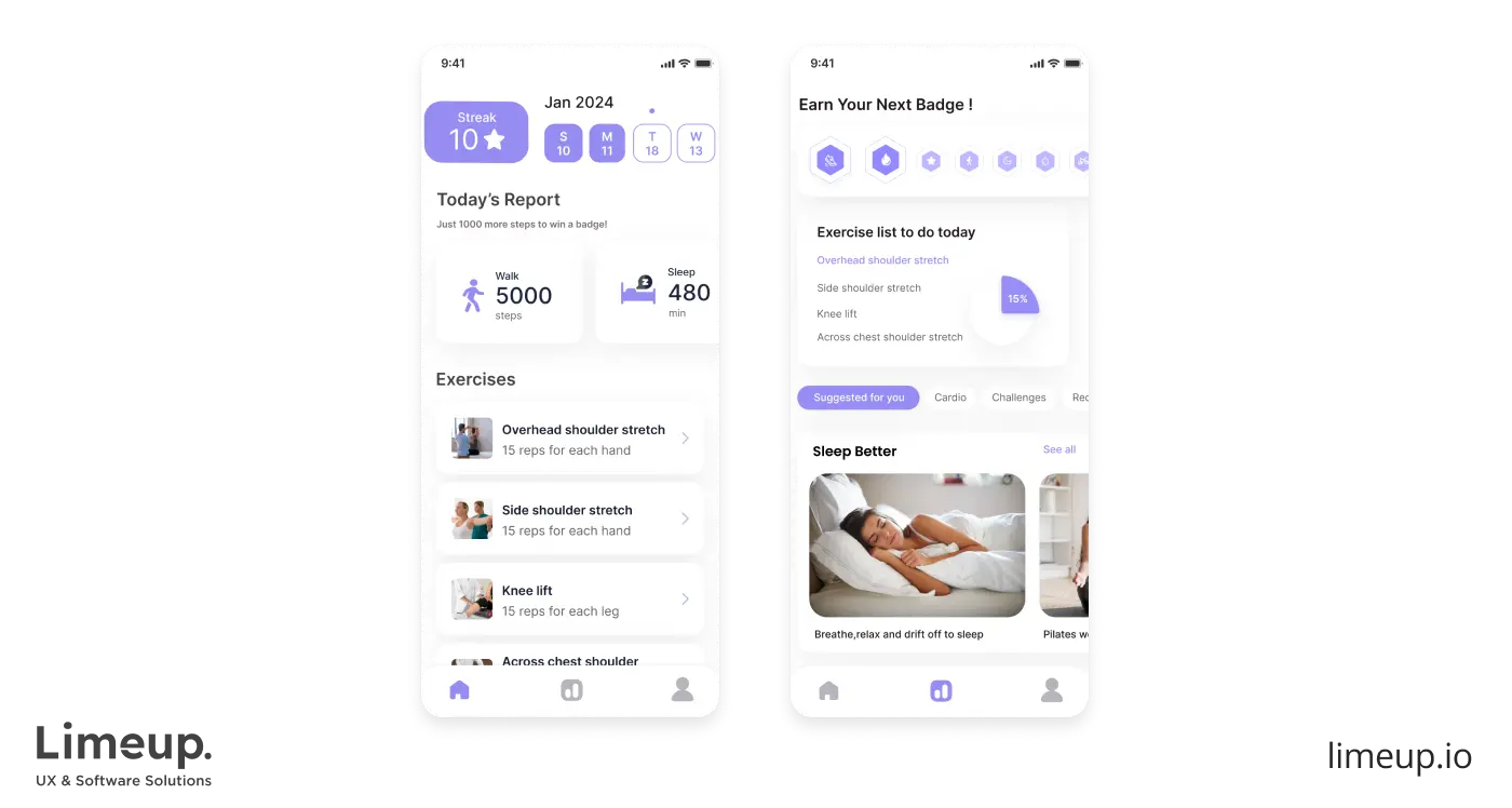 Example of therapy app