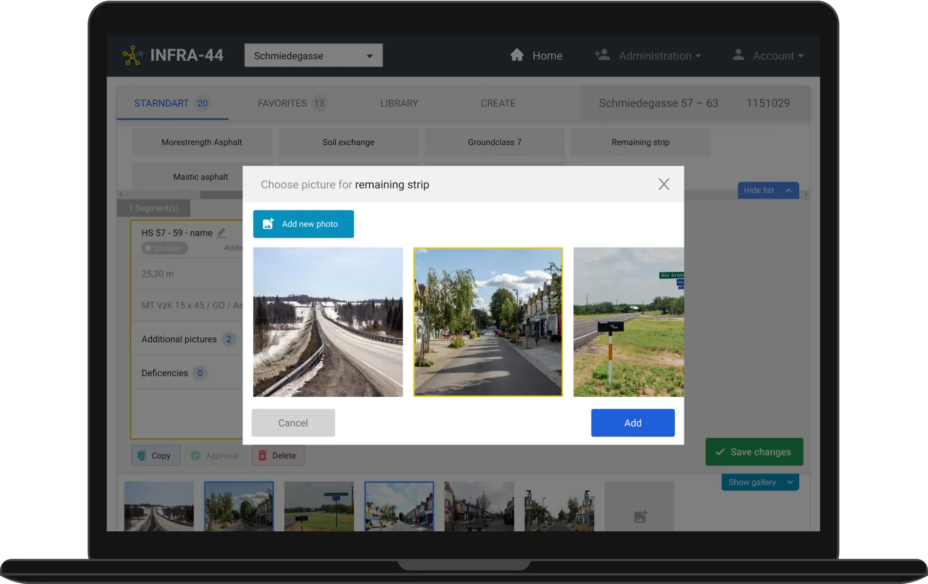 Visual artifacts to support project
