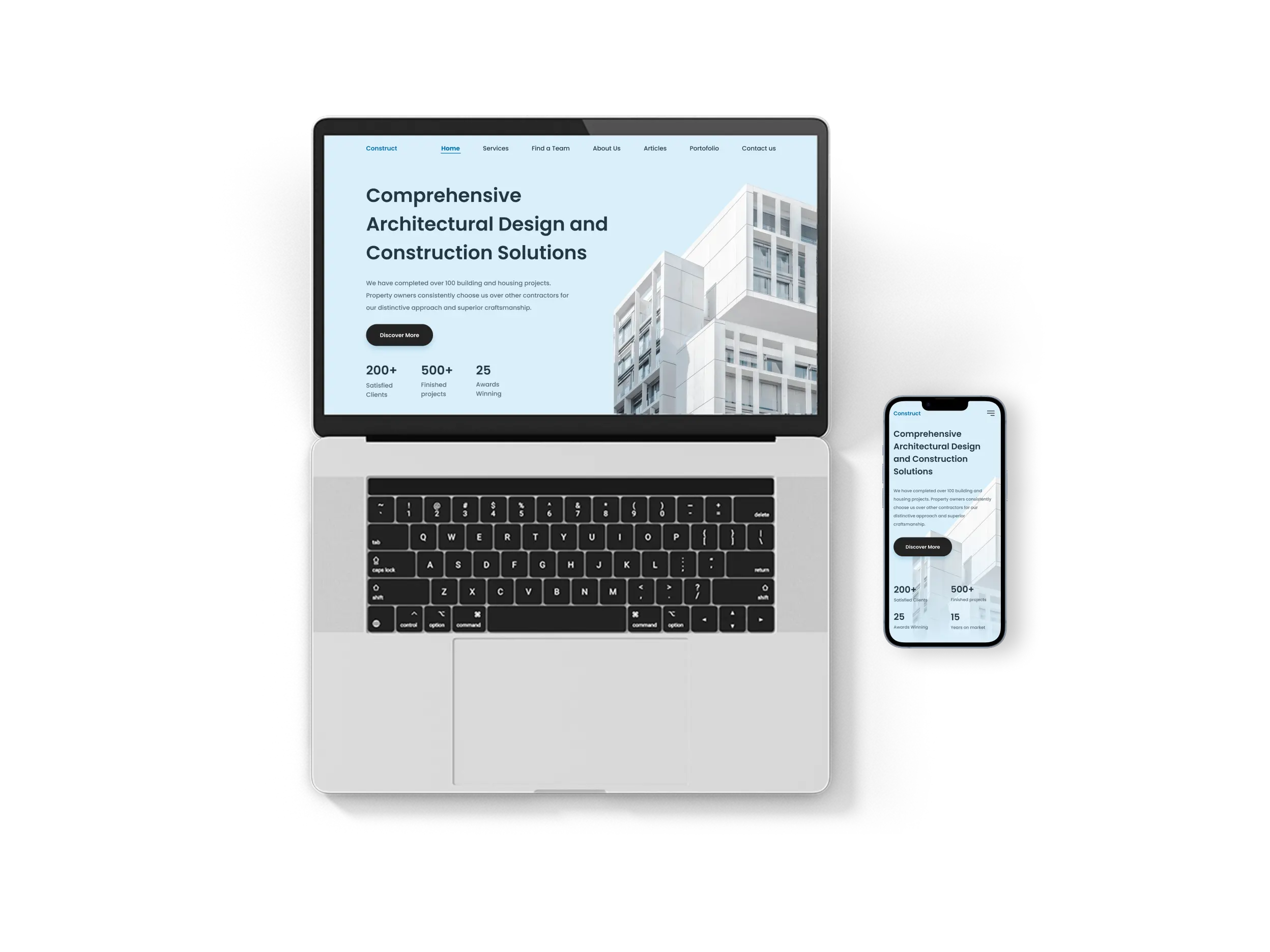 full range of services in web development