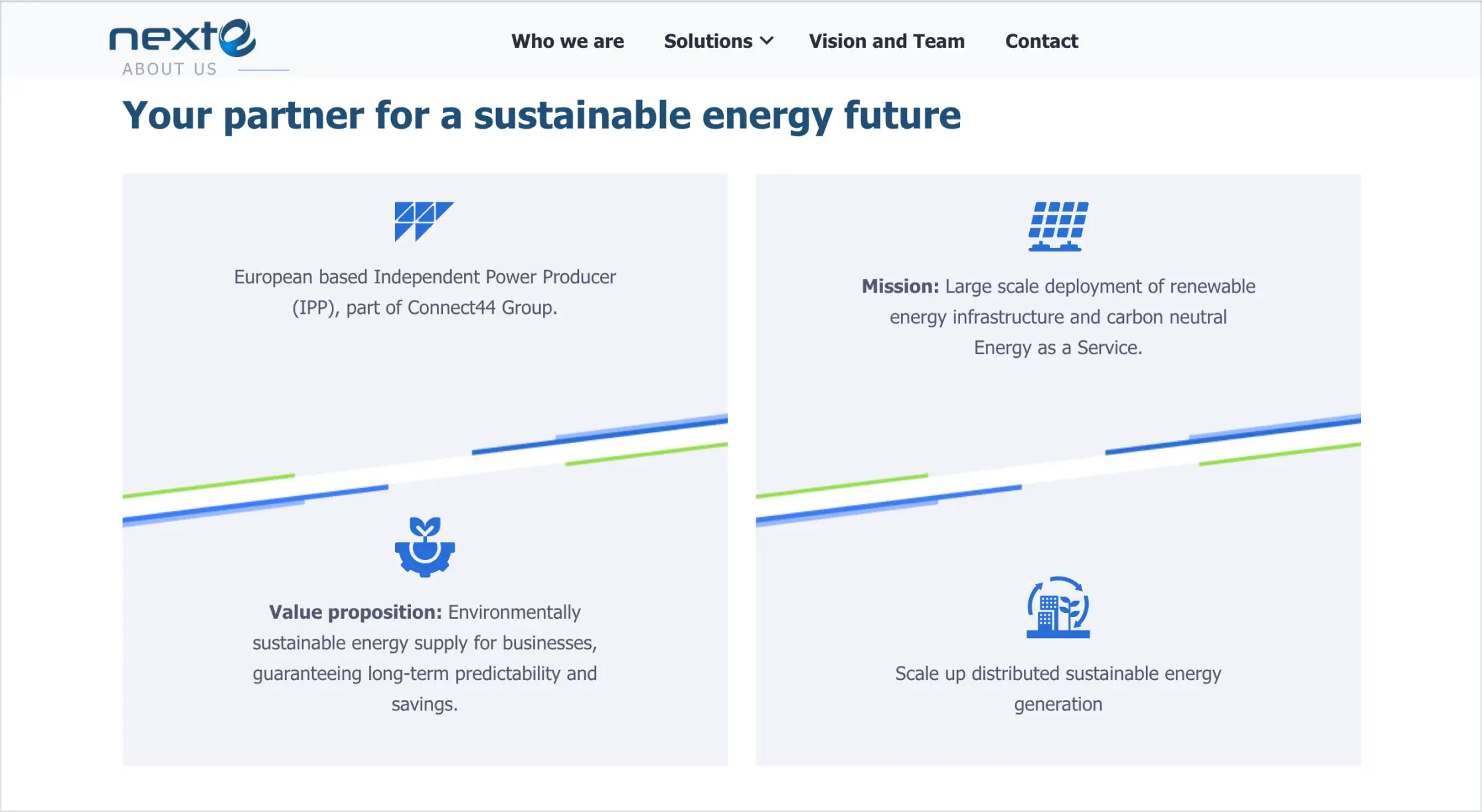 Features screen example