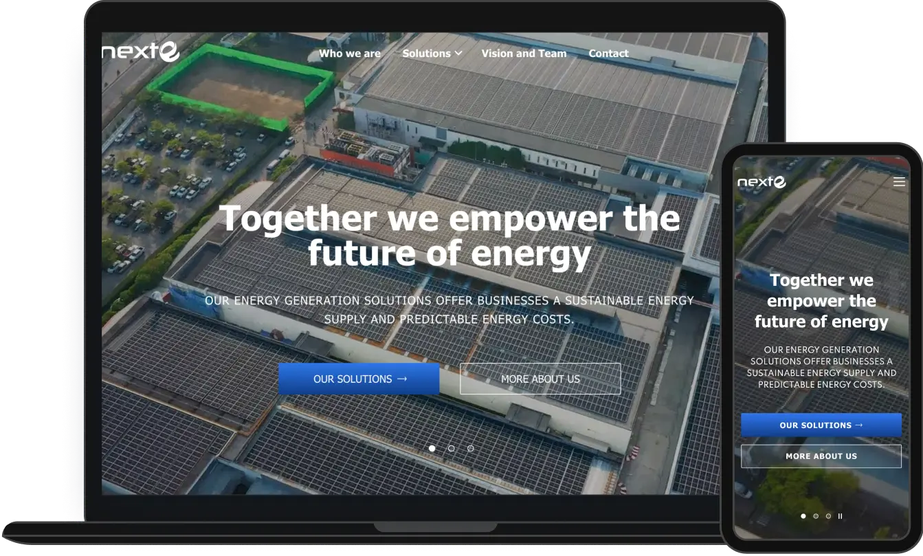 Website Development and Design in Energy Sector 1