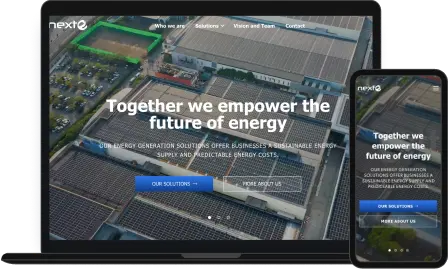 Website Development and Design in Energy Sector 2