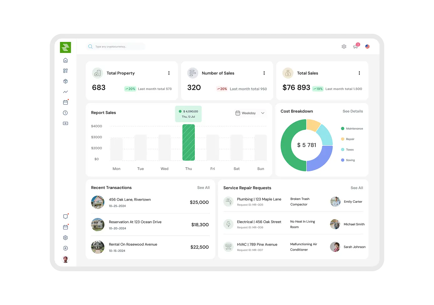 Real estate accounting platforms