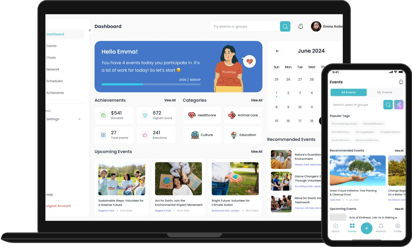 development for volunteering product 1