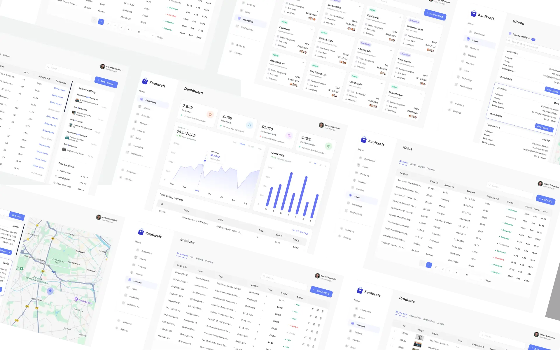 CRM System Design Development for Kaufkraft 3