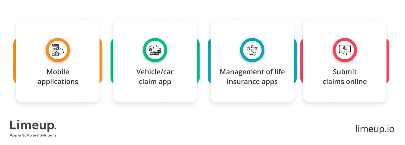Types of insurance apps that agencies build